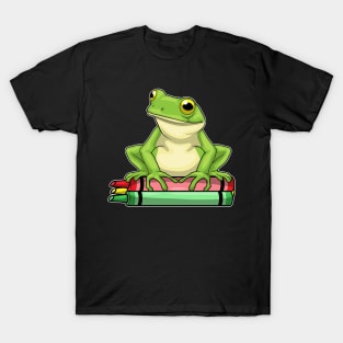 Frog Pupil Crayons School T-Shirt